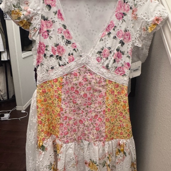 Altar’d State Dress Floral Patchwork Size XXS NWT MSRP $108 - Picture 2 of 2